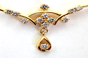 0.29cts Beautiful Diamond Necklace Pendants Necklaces