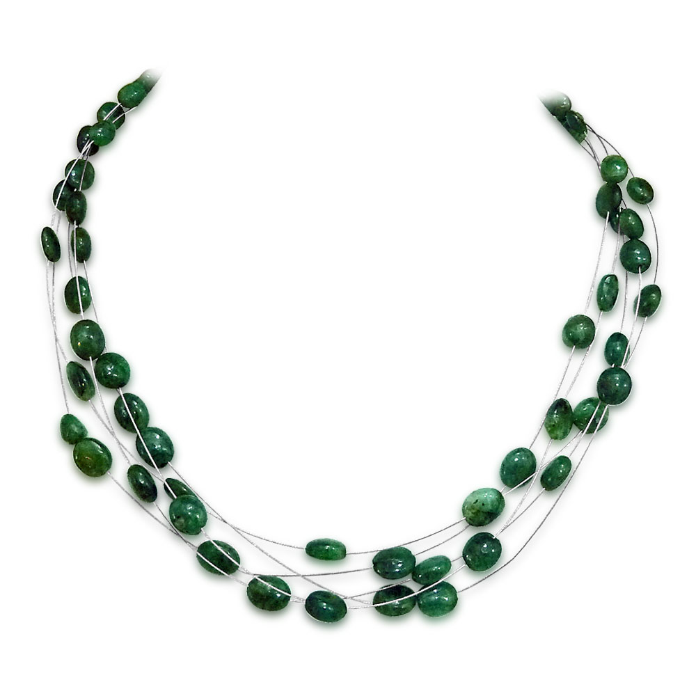 Emerald Pearl Necklaces, Buy Pendant Necklace Online Surat Diamond