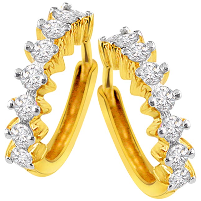 You are my future â€“ Diamond Earrings -Balis & Hoops