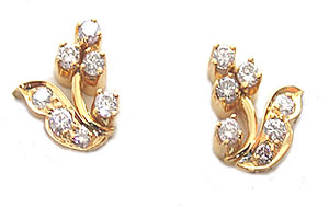 Marvelous Mademoiselle Diamond Earrings ER -19 -Flower Shape Earrings