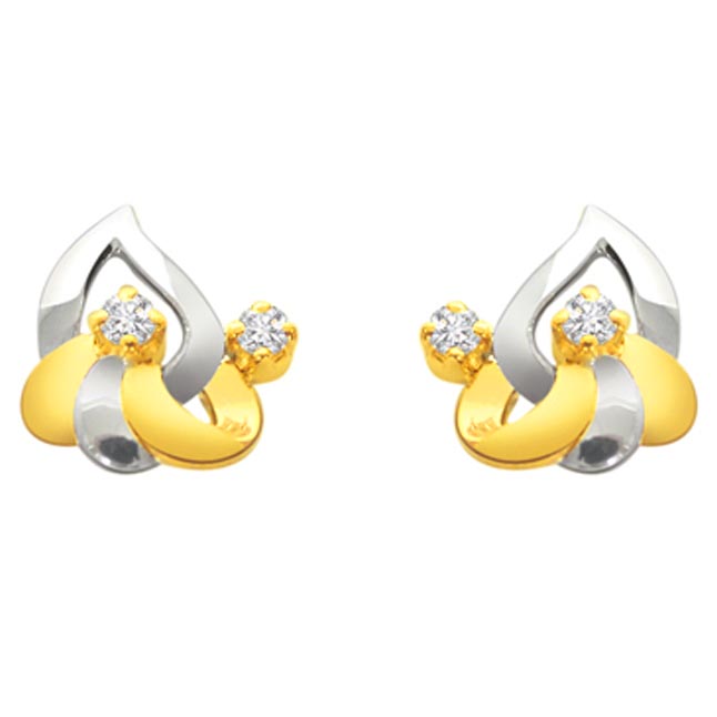 For Eternity -Diamond Earrings -White Rhodium