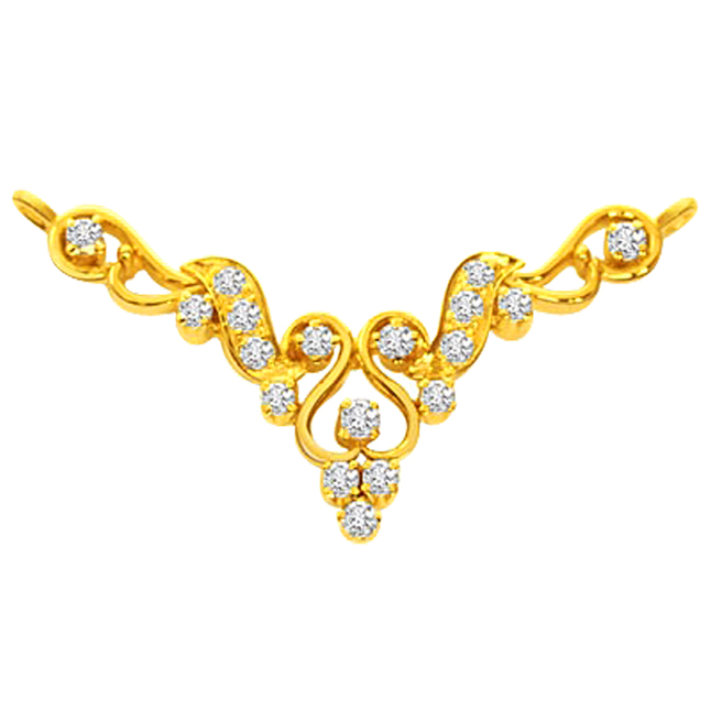Fairy's Touch 0.45ct Diamond 18kt Gold Necklace Pendants