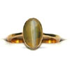 Fortune In Your Fingers -6.25ct Cats Eye Stone rings in 18k Gold -Navratna+Gemstone