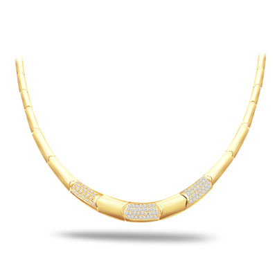 Galaxy of Stars 1.00ct VS Clarity Diamond Necklace -2 Tone Necklace Pendants + Chain