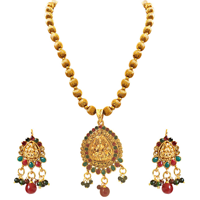 Indian Goddess - Necklace & Earring Set (PS244)