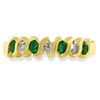 Lime And Lemony Diamond Rings