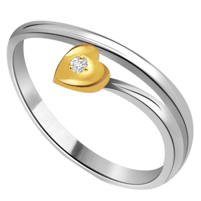 Little Heart Diamond Solitaire rings SDR314