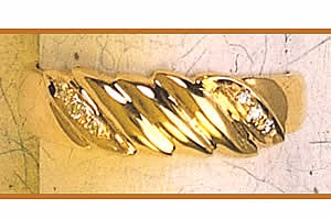 S -247 Glassy Gold Diamond rings 