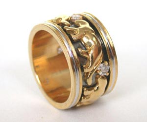 Live Forever Diamond rings in 18kt Gold -Couture Collection