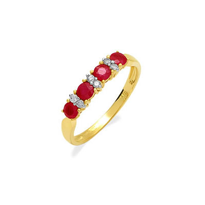 Ruby Romantic Setting -diamond rings| Surat Diamond Jewelry