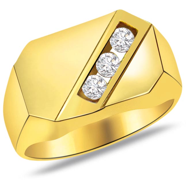 Diamond 0.30 ct Men's Solitaire rings 