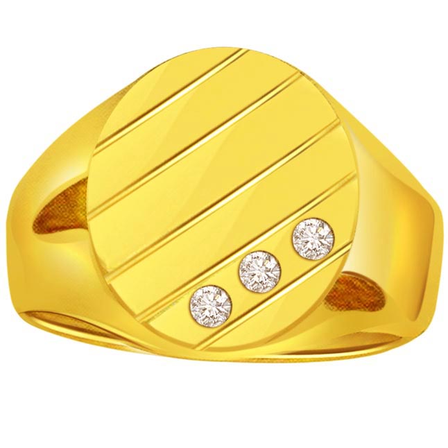 Diamond 0.15 ct Men's rings 