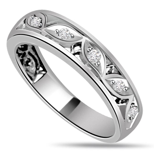 Trendy Diamond 14kt rings Set Gold SDR524 -Designer