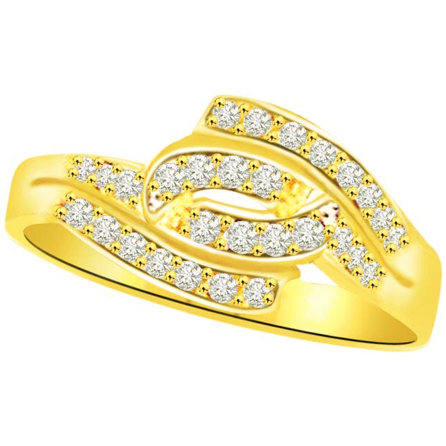 Elegant Diamond Gold rings SDR781 