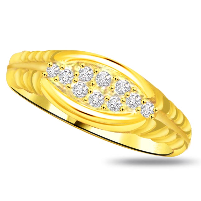 Classic Diamond Gold rings SDR931 