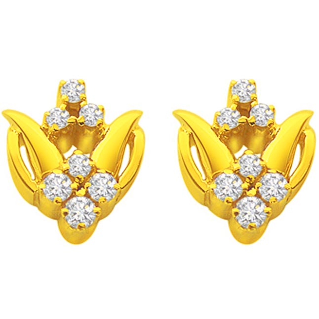 Simply the best -Diamond Earrings -Designer Earrings