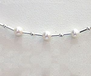 Classy Creation - Single Line Real Pearl Necklace (SN258)