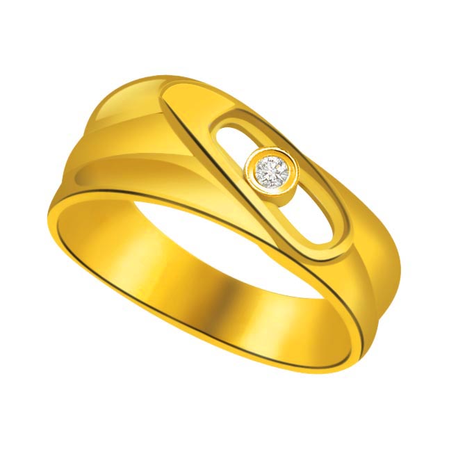 Solitaire Diamond Gold rings SDR797 -18k Engagement rings