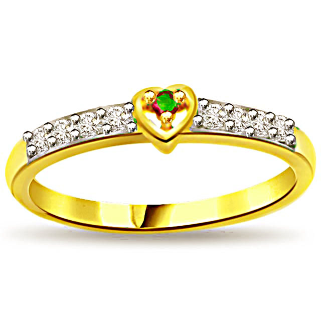 Heart Shape Diamond Rings  Buy Heart Shaped Ring online in India 