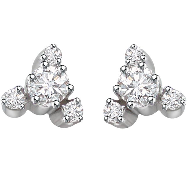 Rhodium Earrings - Buy White Rhodium Earrings online at best price ...