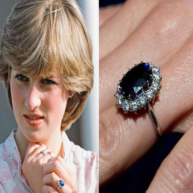 0.32ct Tcw Big Pear Blue Sapphire & Diamond 18kt Pendant - Surat Diamond