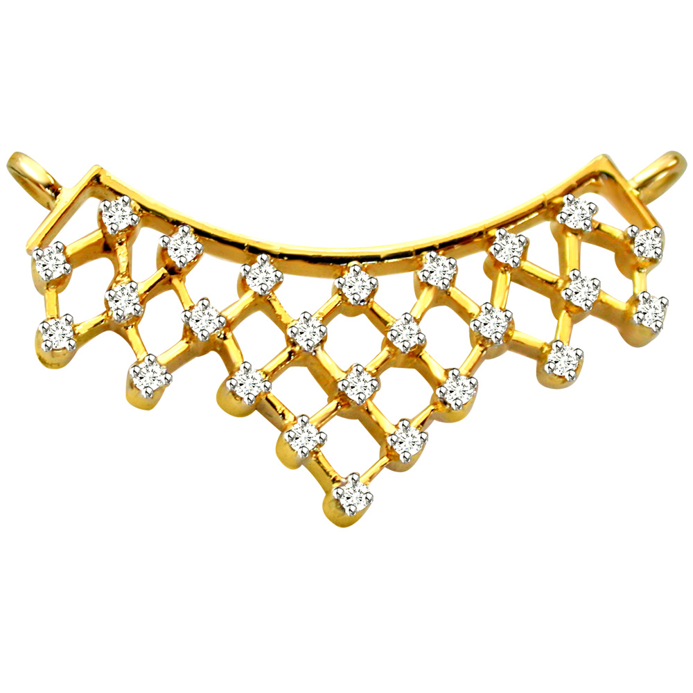 0.52cts Real Diamond & 18K Gold Necklace Pendant