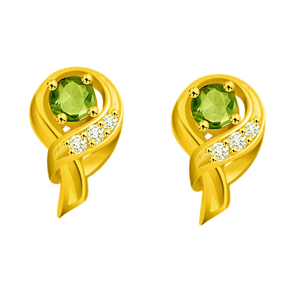 Green Dazzler's Diamond & Emerald Earring