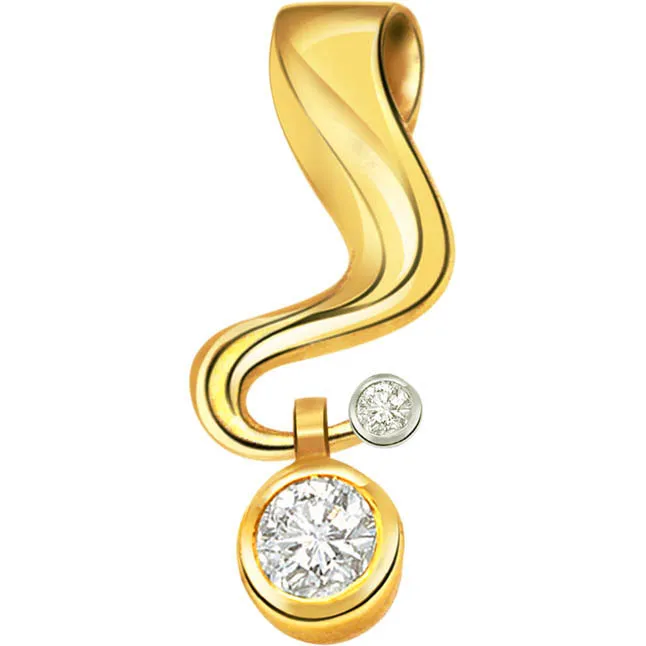 Solitaire Diamond Pendants