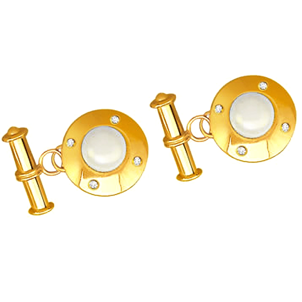 Gold cufflinks