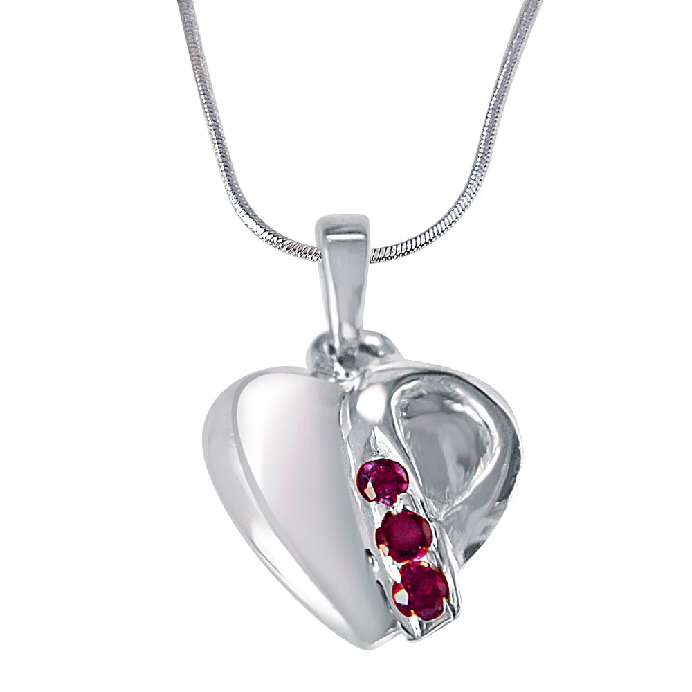 Silver Diamond Pendants - Diwali Gift