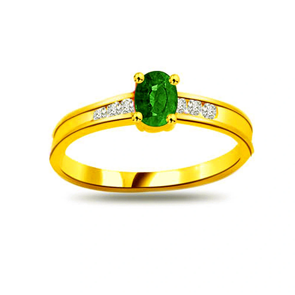 Diamond Emerald Rings