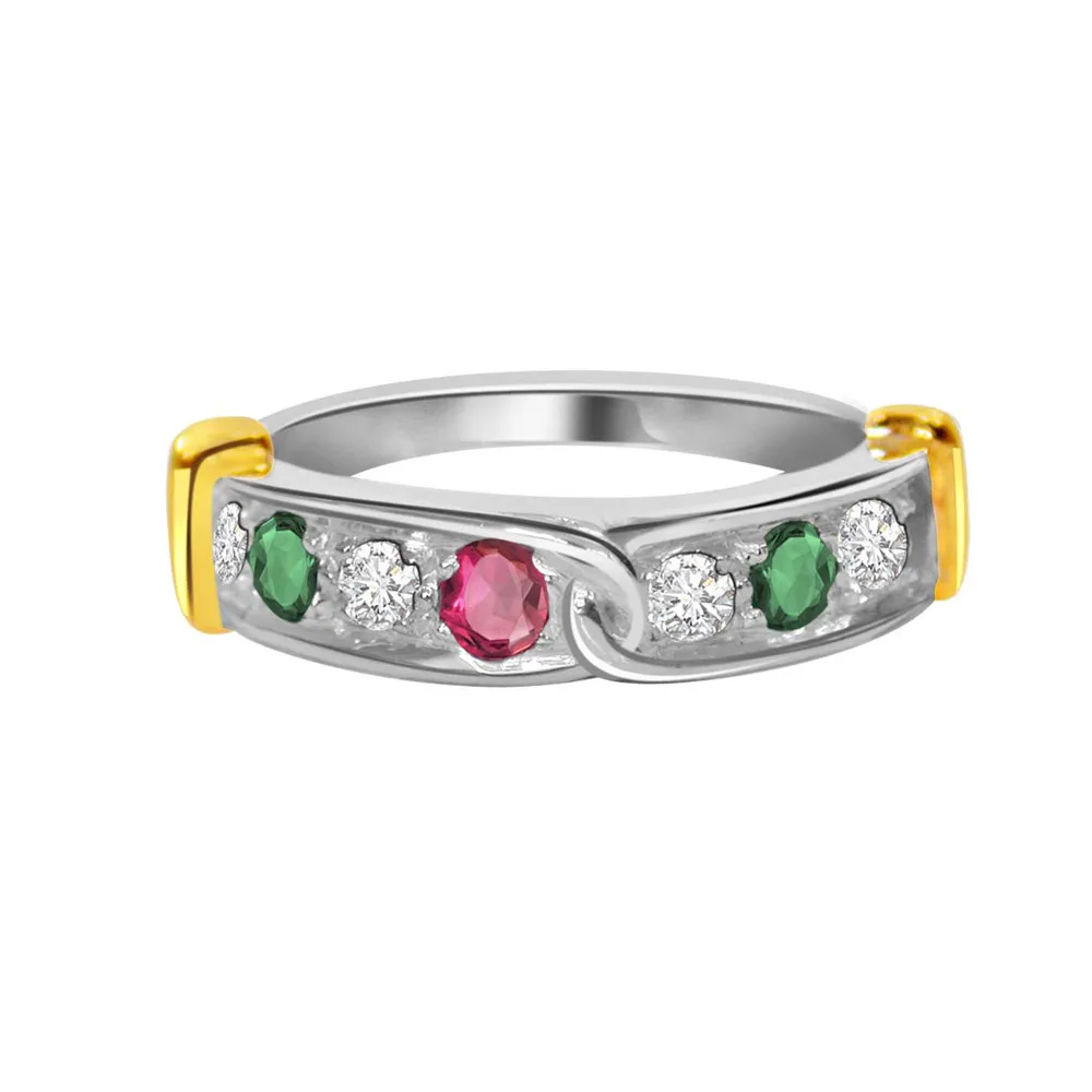 Gemstone Diamond Rings