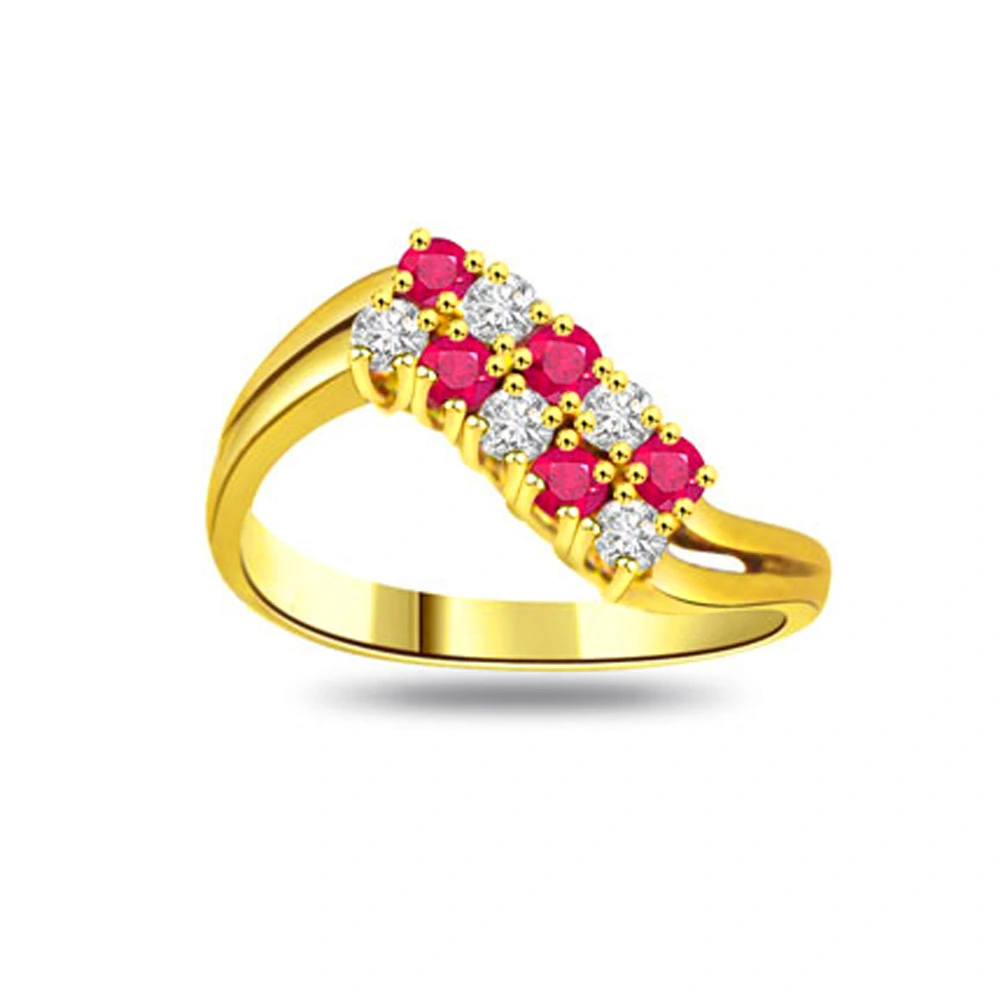 Diamond Ruby Rings