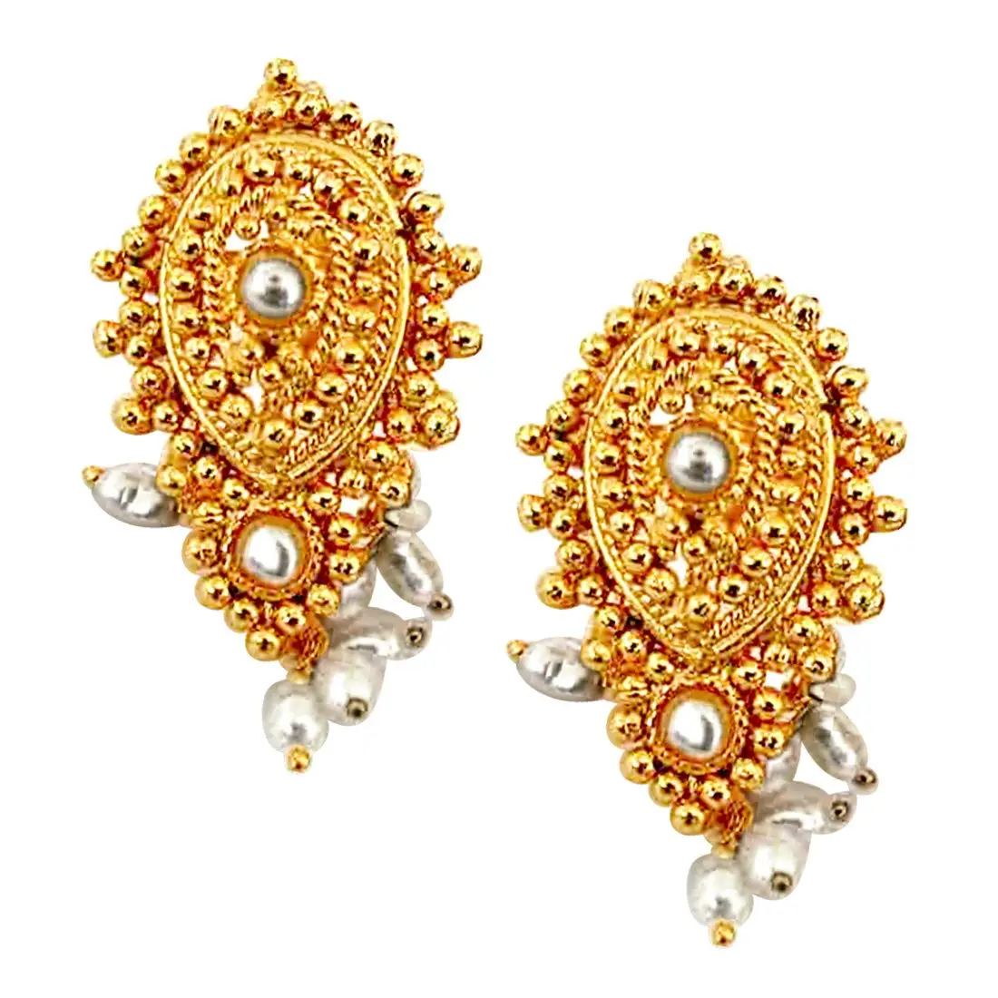 Temple Design Earrings