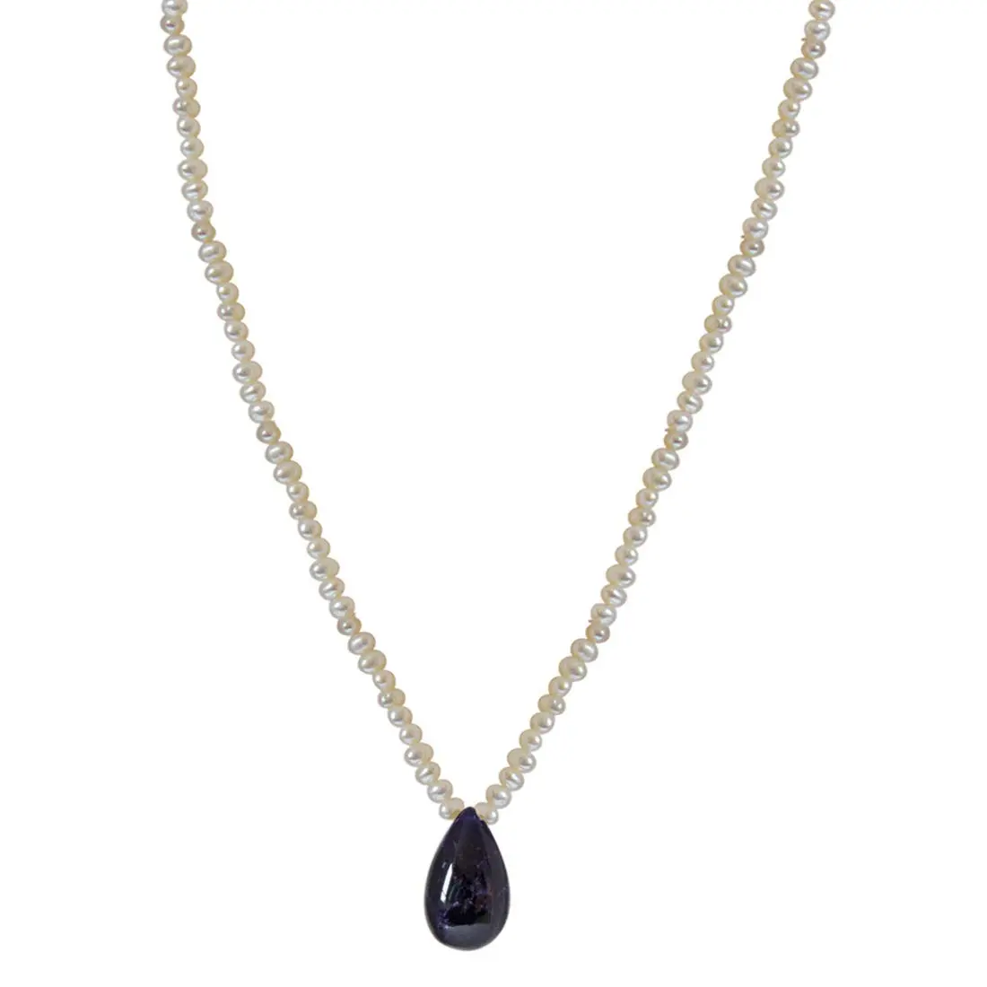 Sapphire Pearl Necklaces