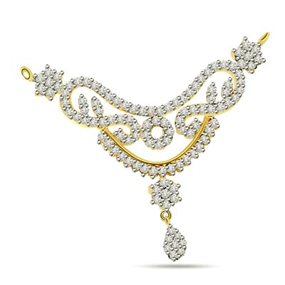 Say it With Flower 2.00 cts Designer Diamond Necklace Pendant