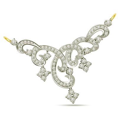 Bunch of Lover Stars 1.20cts Designer Diamond Necklace Pendant
