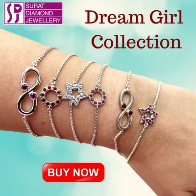 Silver Diamond Bracelets