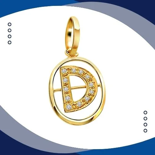 Initial Pendant - Real Diamond Pendant (P203)