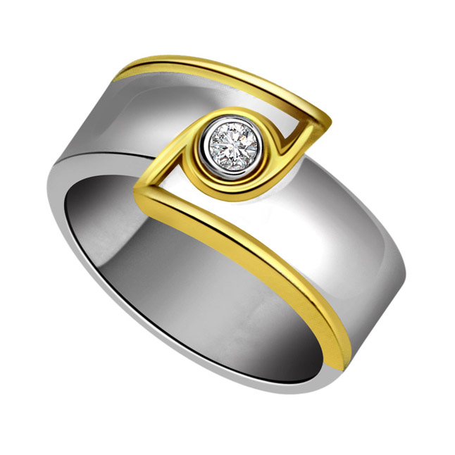 Diamond 0.20 ct Diamond Men's Solitaire Ring