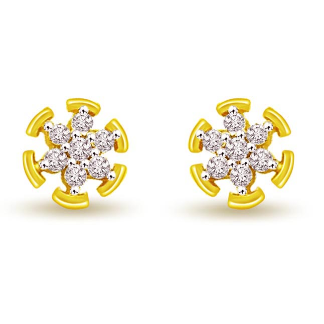 0.46 cts Diamond Kudajodi 18K Earrings