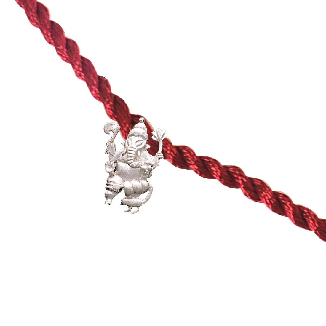 Lord Ganesha Sterling Silver Rakhi for Brothers SNSR14