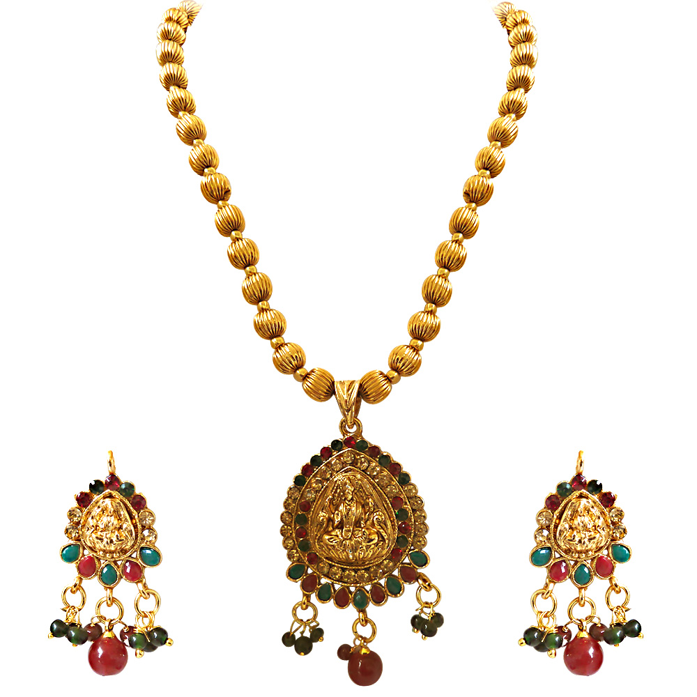 Indian Goddess - Necklace & Earring Set (PS244)