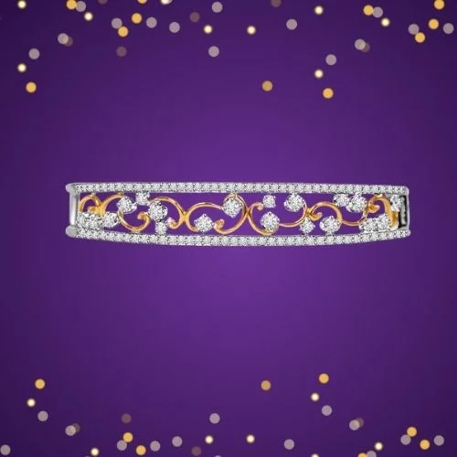 Sparkling Stars Together 1.16ct Diamond Studded Bracelet (BG9)