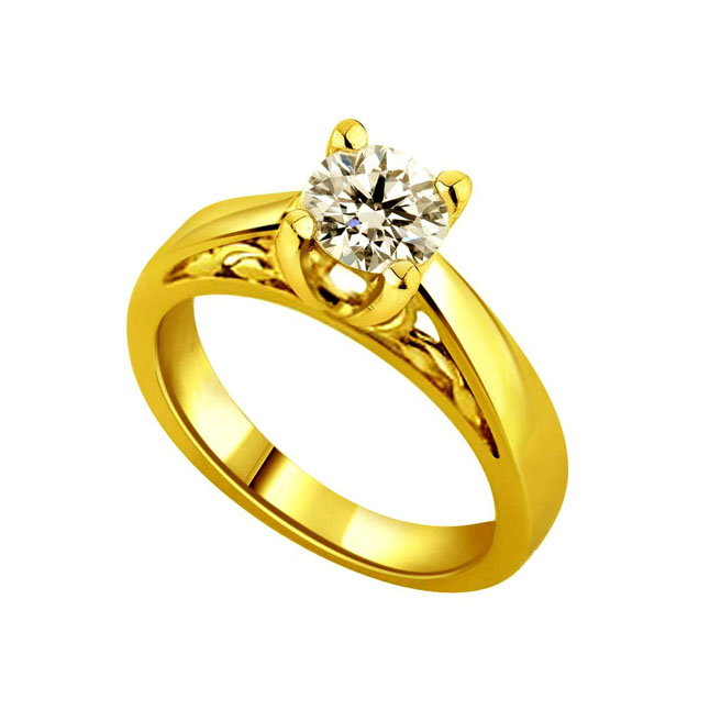 She Loves Me. She Loves Me Not - Real Diamond Ring (SDR154)