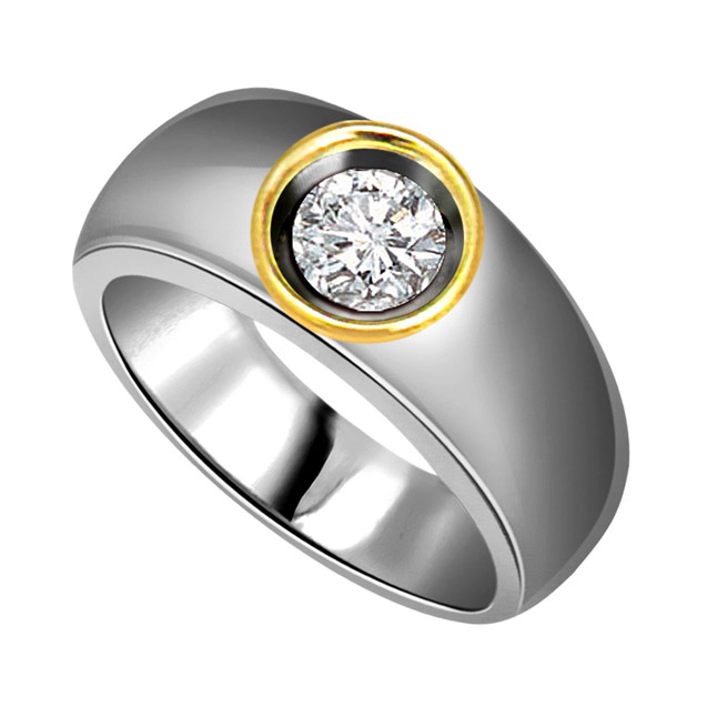 Stylish 0.20cts Real Diamond Men's Solitaire Ring (SDR388)