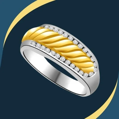 Classic Real Diamond Gold Ring (SDR717)