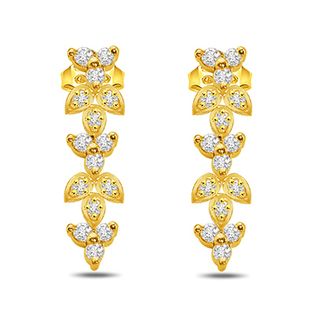 Fairy Style 0.75 cts Classic Diamond Earrings (ER141)