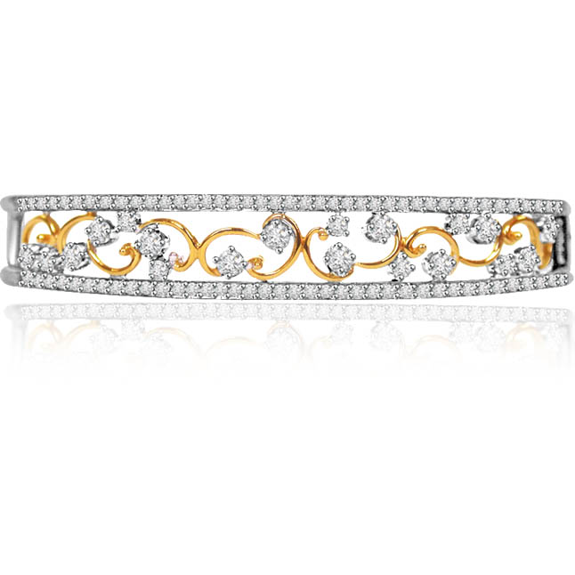 Sparkling Stars Together 1.16ct Diamond Studded Bracelet (BG9)