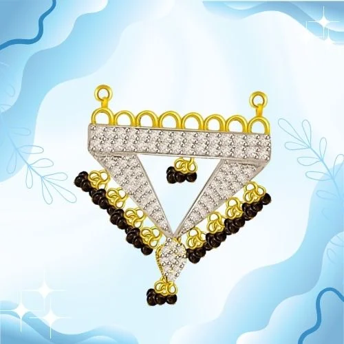 Birth Of Life Gold & Diamond Mangalsutra Pendant (DN231)